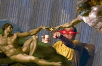 the creation of adam and elijah | made w/ imgflip
