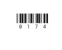 a barcode on a white background