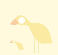 a pair of birds standing next to each other