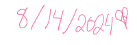 a black background with pink writing on it