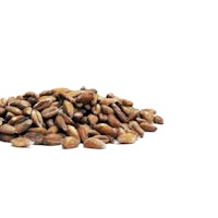 a pile of nuts on a white background