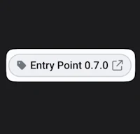 the entry point 0 0 button on a black background