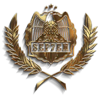 sep7m logo on a black background