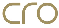 the logo for cro on a white background