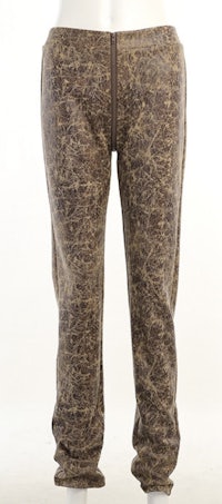 a mannequin mannequin wearing a pair of brown jogging pants