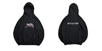 a black hoodie with the word revolution on it
