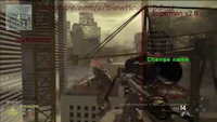 a call of duty game with a gun in it