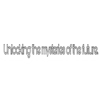 the words unlocking the mysteries of the future on a black background