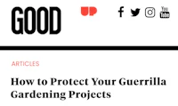 how to protect your guerrilla gardening projects