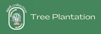 tree plantation logo on a green background