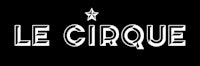the logo for le circus on a black background