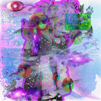 an image of a person with a purple eye