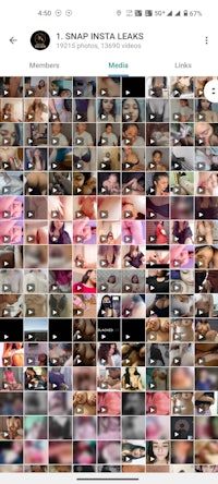 a picture of a group of people on a phone screen