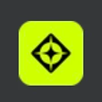 a yellow square with a black star on it