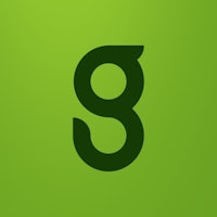 the letter g on a green background