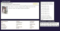 a screenshot of a website with a person's name on it