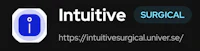 a black and white image with the words'intuitive surgical'