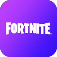 fortnite logo on a purple background