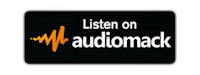 the logo for listen on audiomack