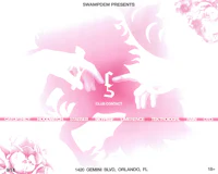 a poster with a hand holding a pink flower