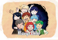 a group of people with the words kyaye ebi