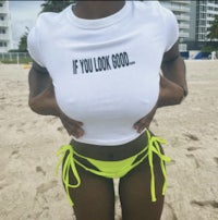 if you look good tee
