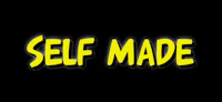 the self made logo on a black background