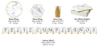 a set of gold and marble decorations for a birthday party