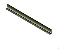 a 3d rendering of a black and white shelf