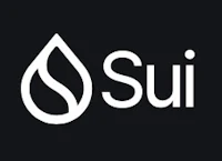 the sui logo on a black background