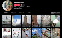a screen shot of an instagram account with a lot of pictures