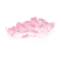 a pink cloud on a black background