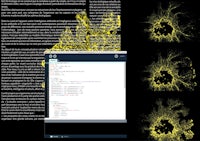 an image of a computer screen with a yellow and black image