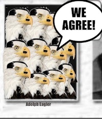 a group of eagles with the words we agree