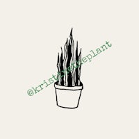 a drawing of a plant in a pot