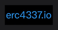 erc437 io logo on a black background