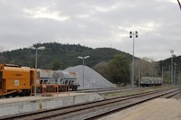 a train on the tracks