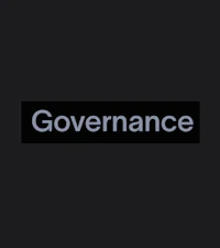 governance logo on a black background