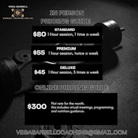 a flyer for a one-on-one personal training session