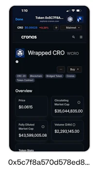 a screenshot of the wrapped cro app on a phone