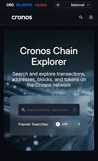 cronos chain explorer screenshot