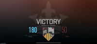 a screenshot of the victory logo on a dark background