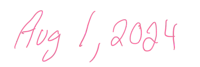 a pink handwritten sign with the word april 1 2014