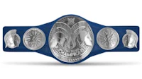 the wwe championship belt on a white background