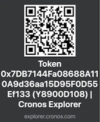 the qr code for tokens explorer