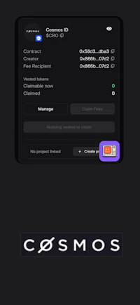 the cosmos app is displayed on a phone screen