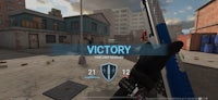 a screenshot of a game with the word victory on it
