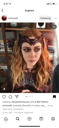 an instagram photo of a woman with long hair and a woman with long hair