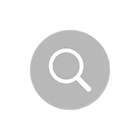 a magnifying glass icon on a black background