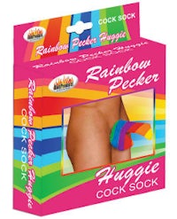 rainbow pecker huggie cock sock